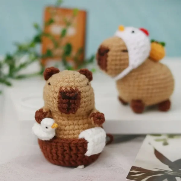 Capybara Crochet Kit for Beginners – Cute Animal Gif - Image 3