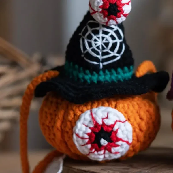 Knitting Kits, Halloween Eyeball Pumpkin Crochet Kit
