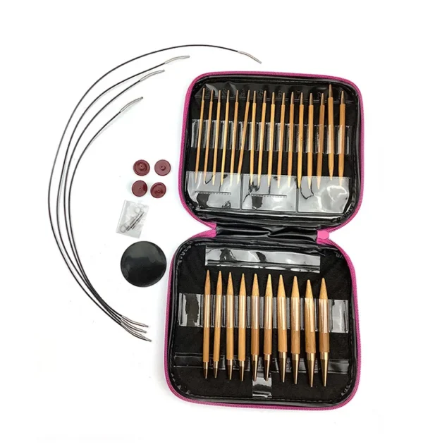 Knitting Kits: Bamboo Circular Needles, 13 Pairs - Image 2