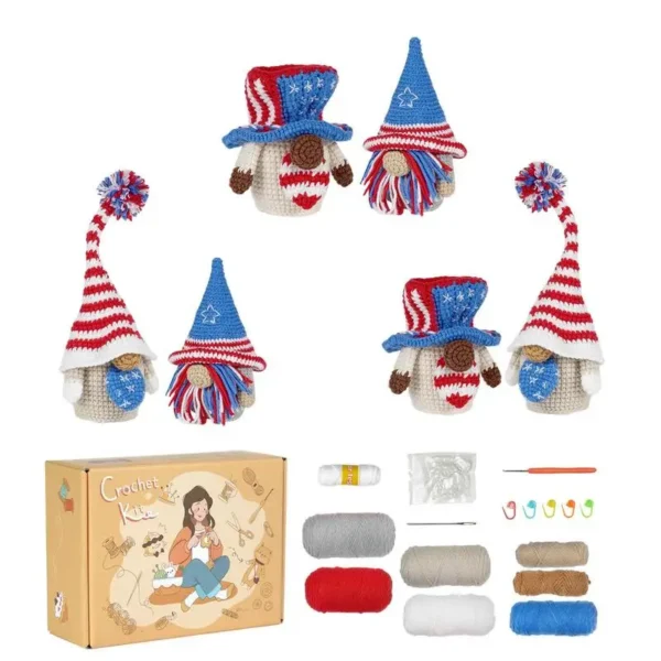 Knitting Kits: Portable Crochet Set With Yarn For Kids