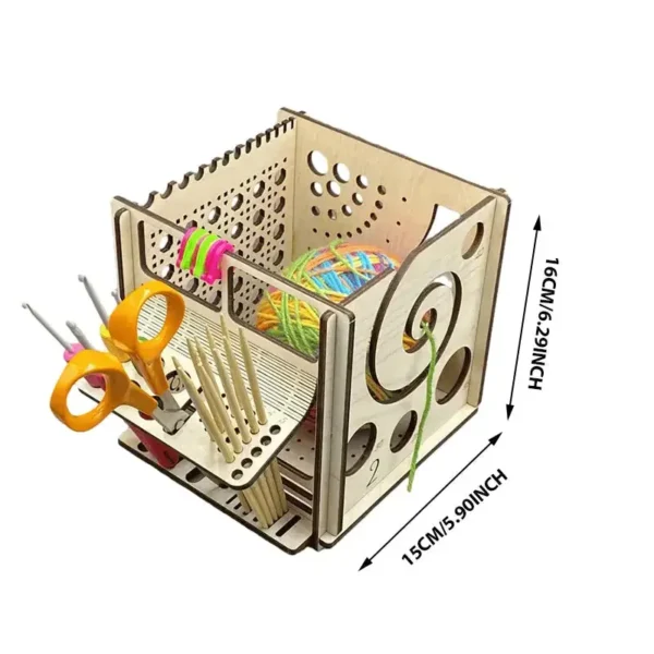 Knitting Kits: Wooden Yarn Bowl Dispenser Holder - Image 6