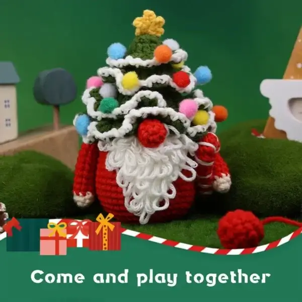 Knitting Kits for Beginners, Christmas Tree Craft Decoration - Image 3