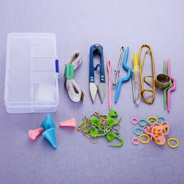 Knitting Kits: DIY Tool Set with Case & Accessories - Image 4