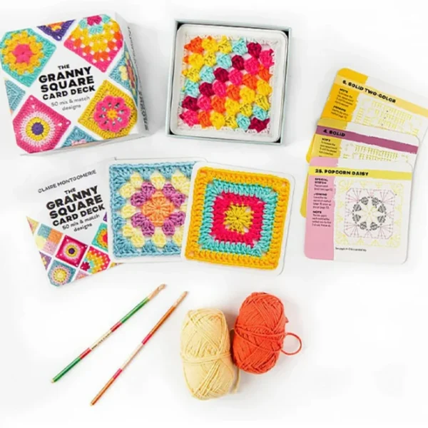 Knitting Kits – 50pcs Granny Square Crochet Cards - Image 2