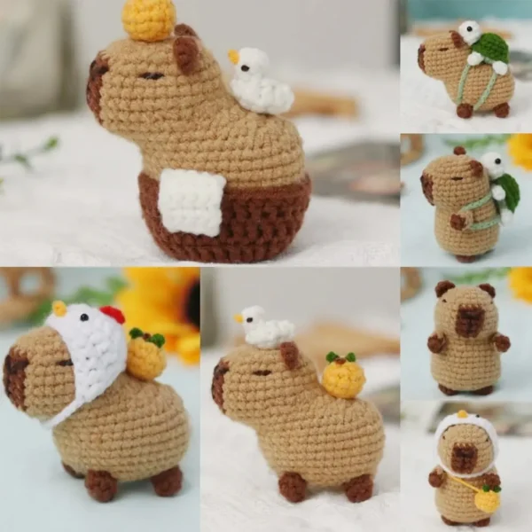 Capybara Crochet Kit for Beginners – Cute Animal Gif - Image 2