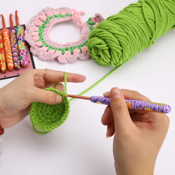 Knitting Kits Aluminum Crochet Hooks Set for DIY - Image 5