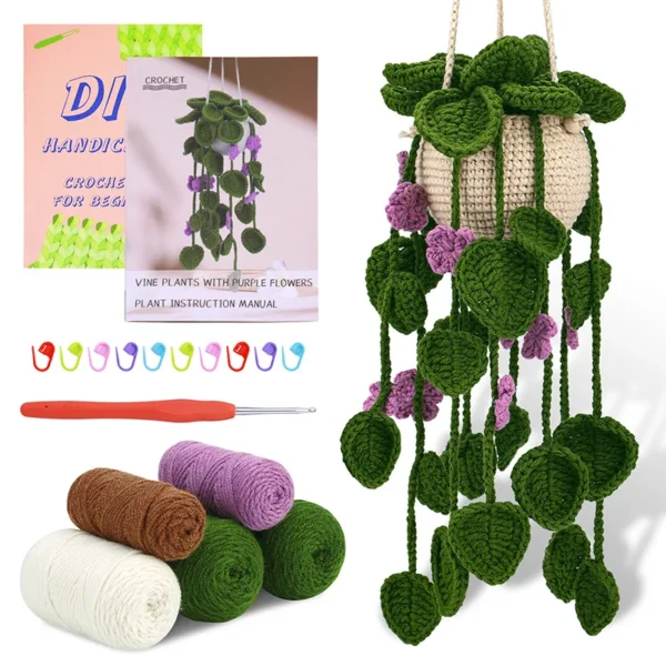 Knitting Kits: DIY Hanging Plant Accessories Set