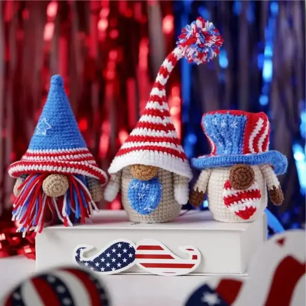 Knitting Kits: Beginner Gnome Crochet Kit With Yarn - Image 2