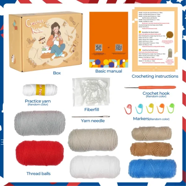 Knitting Kits for Handmade Gnome Doll & Starter Set - Image 5