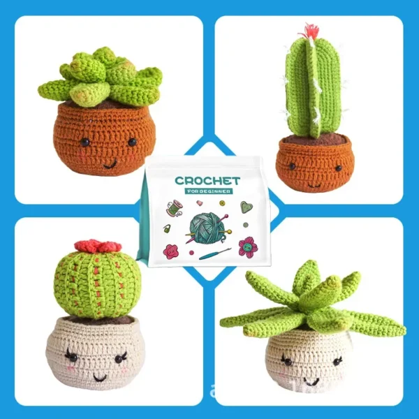 Knitting Kits for Adults with Cactus Plants - Image 4