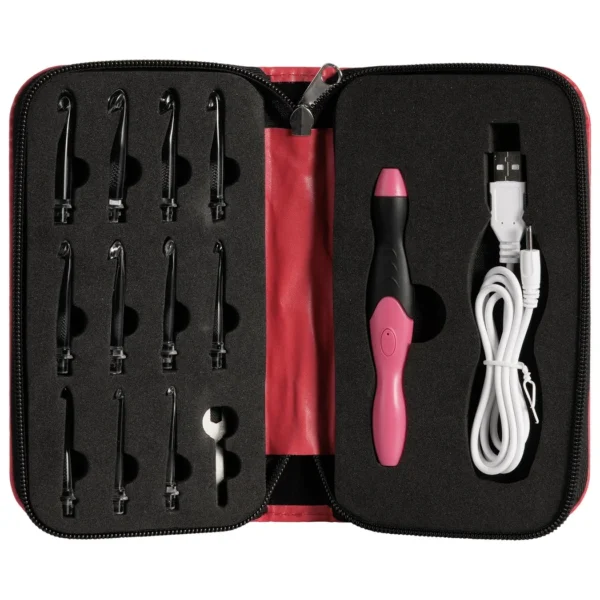 Knitting Kits: 11-in-1 Crochet Hook Set with LED Light - Image 2