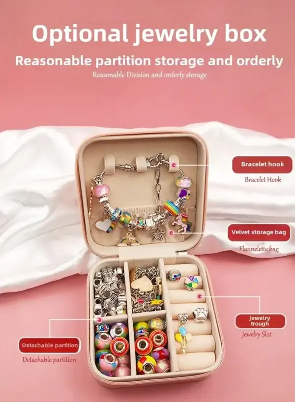 Knitting Kits: 3pcs Beaded Bracelet Set with Storage Box - Image 4