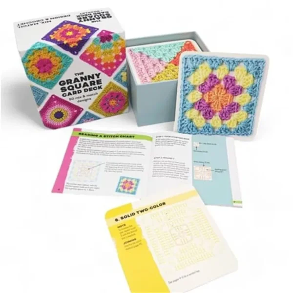 Knitting Kits – 50pcs Granny Square Crochet Cards