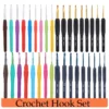 Knitting Kits: 9PCS Crochet Hooks with Ergonomic Handles