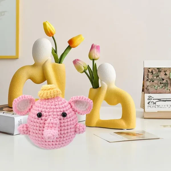Knitting Kits for Adults & Kids - Elephant Crochet Set - Image 2