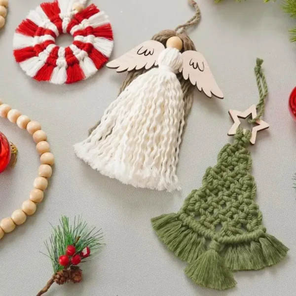 Christmas Knitting Kits for Beginners with Macrame - Image 4
