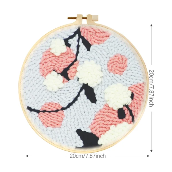 Knitting Kits: Easy Flowers Punch Needle Set - Image 2