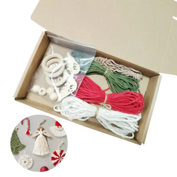 Christmas Knitting Kits for Beginners with Macrame - Image 5
