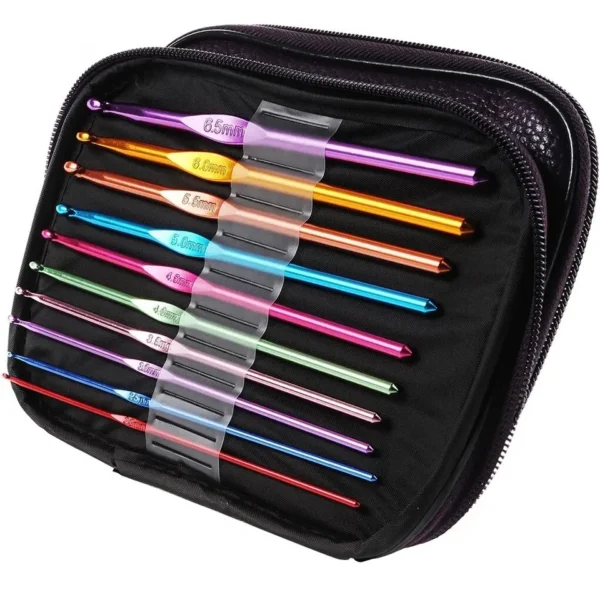 Knitting Kits: 22PCS Crochet Hooks, Needles, Case - Image 5