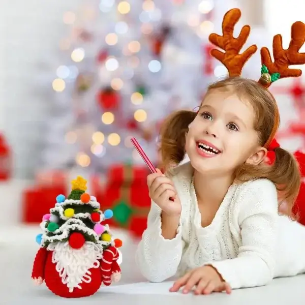 Knitting Kits for Beginners, Christmas Tree Craft Decoration - Image 2