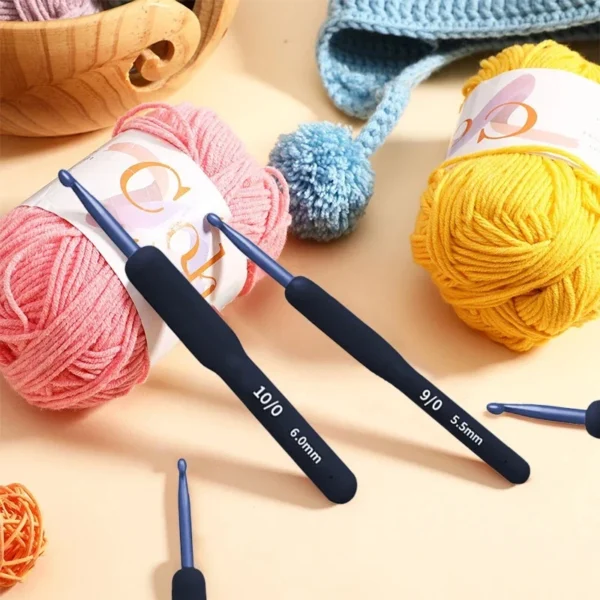 Knitting Kits with 9Pcs Soft Handle Crochet Tools - Image 6
