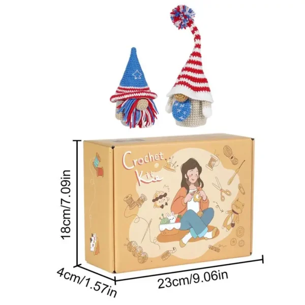 Knitting Kits: Gnome Crochet Starter Set with Yarn - Image 6