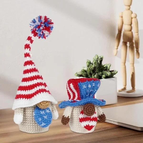 Knitting Kits - Gnome Crochet Starter Set for Kids - Image 3