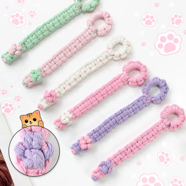 Knitting Kits: Handmade Macrame Cable Hubs Set - Image 2