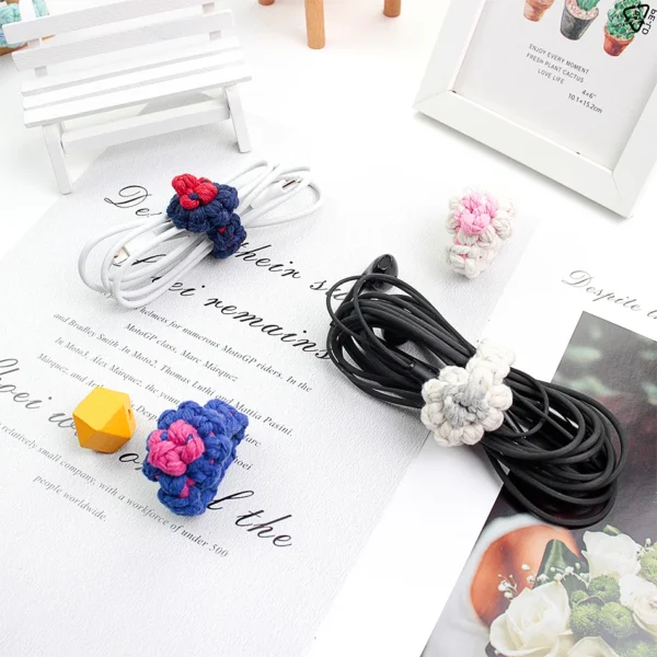 Knitting Kits: Handmade Macrame Cable Hubs Set - Image 3