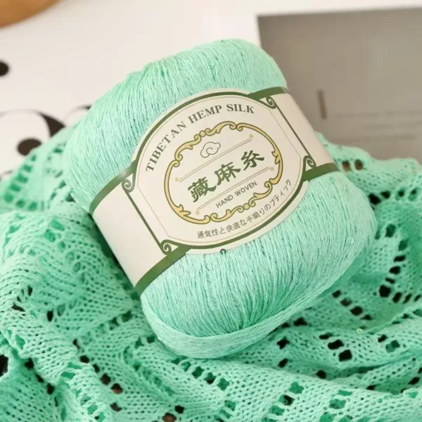 Knitting Kits - Sequin Linen Yarn for DIY Crochet - Image 3