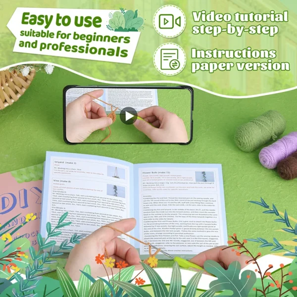 Knitting Kits: DIY Hanging Plant Accessories Set - Image 4