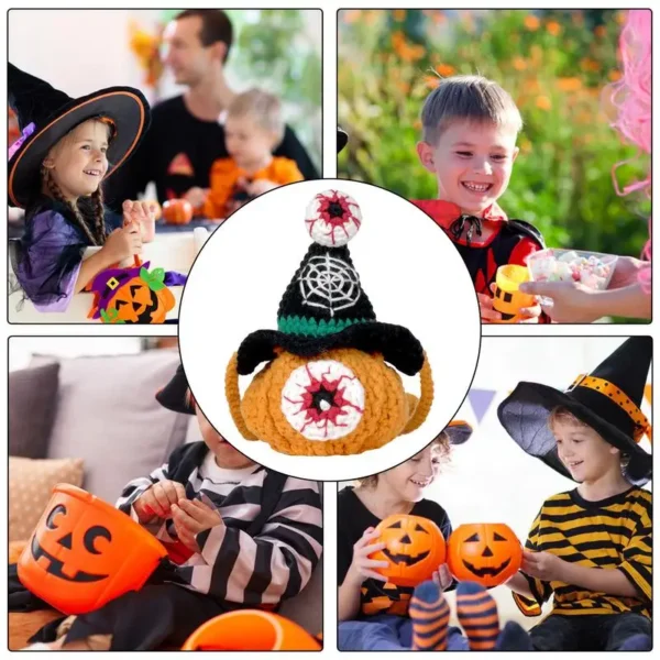Halloween Knitting Kits with Eyeball Doll and Pumpkin - Image 5