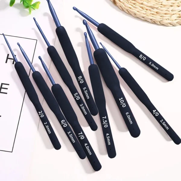 Knitting Kits with 9Pcs Soft Handle Crochet Tools - Image 2