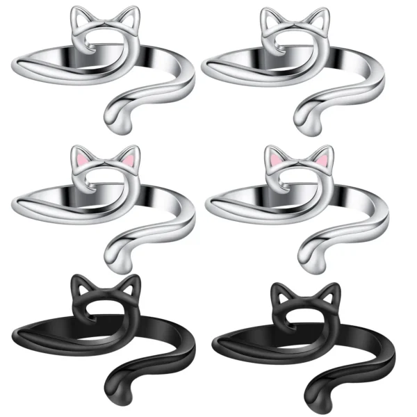 Knitting Kits: 2pcs Adjustable Crochet Yarn Guide Rings - Image 3