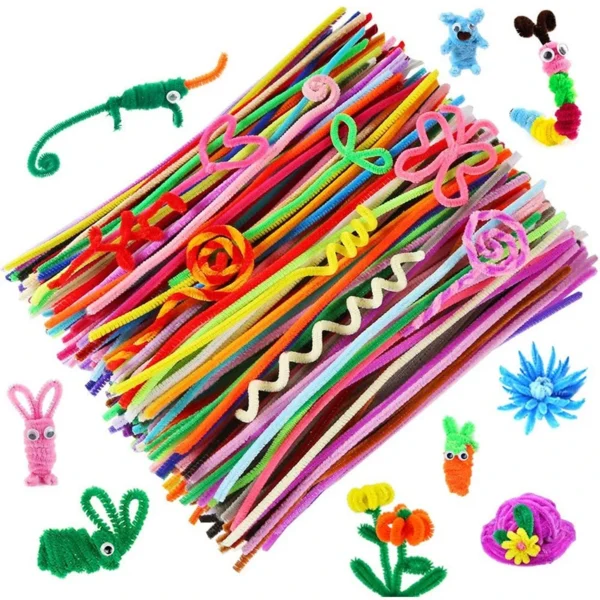Knitting Kits - Pompom Balls, Eyes, Chenille Stems - Image 2
