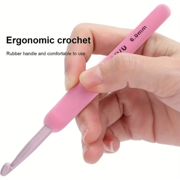 9/22pcs Knitting Kits Ergonomic Crochet Hooks Set - Image 5