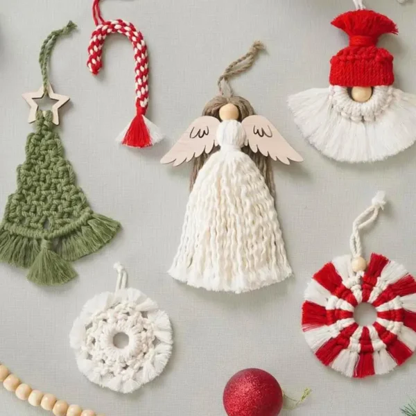 Christmas Knitting Kits for Beginners with Macrame - Image 2