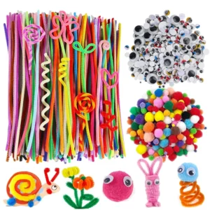 Knitting Kits - Pompom Balls, Eyes, Chenille Stems