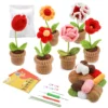 Knitting Kits: 6pcs Crochet Flower Set for Beginners