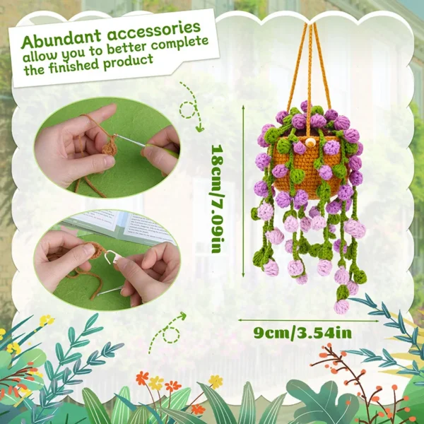 Knitting Kits: DIY Hanging Plant Accessories Set - Image 6