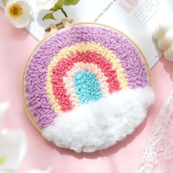 Knitting Kits - DIY Punch Needle Embroidery Set - Image 6