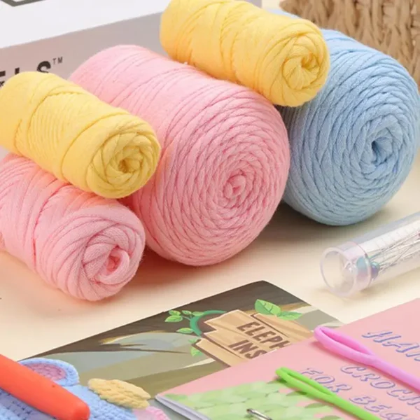Knitting Kits for Adults & Kids - Elephant Crochet Set - Image 5