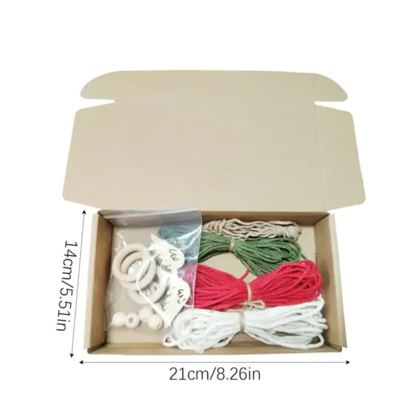 Christmas Knitting Kits for Beginners with Macrame - Image 6