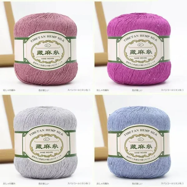 Knitting Kits - Sequin Linen Yarn for DIY Crochet - Image 6