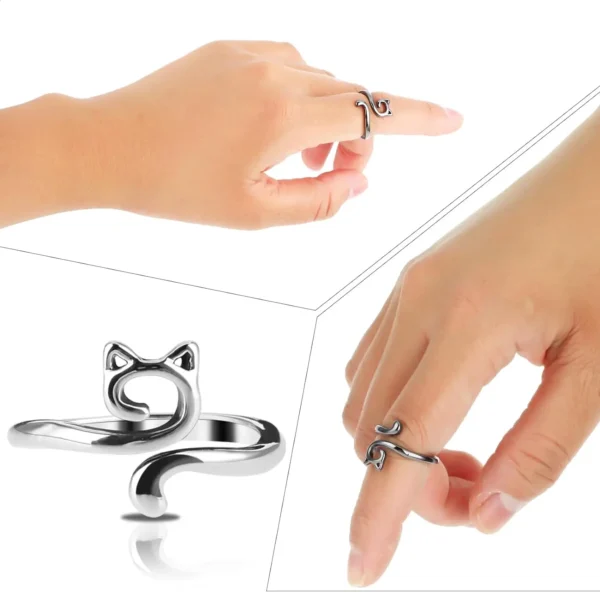 Knitting Kits: 2pcs Adjustable Crochet Yarn Guide Rings - Image 6