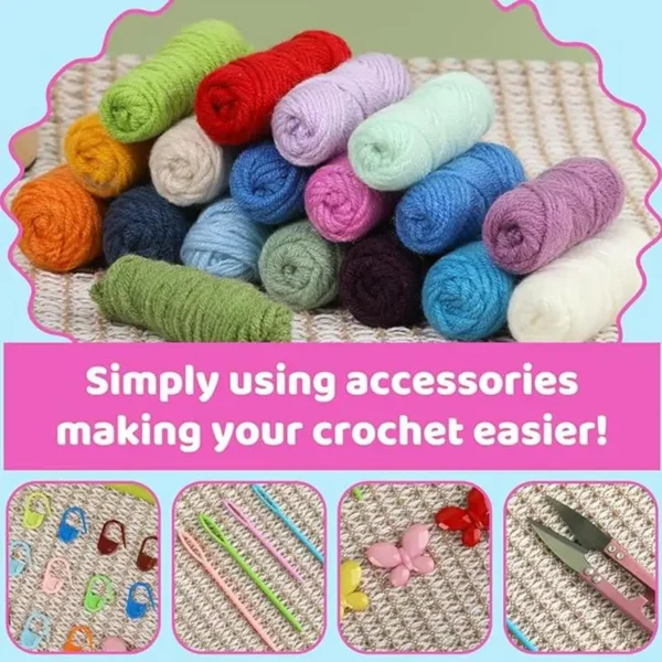 Knitting Kits for Crochet Coaster & Flower Pot - Image 5