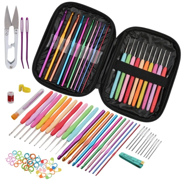 Knitting Kits: Crochet Hooks, Needles, Scissors & Tools