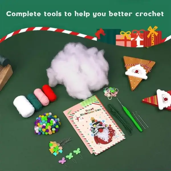 Knitting Kits for Beginners, Christmas Tree Craft Decoration - Image 5