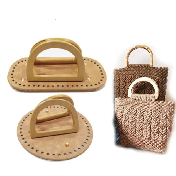 Knitting Kits: DIY PU Leather Crochet Bag Kit With Handles