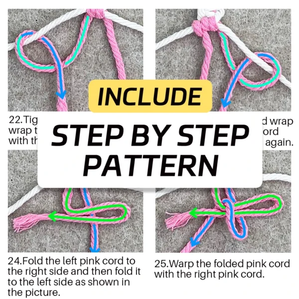 Knitting Kits: Handmade Macrame Cable Hubs Set - Image 5